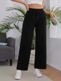 COZZY - Pantalon de survêtement uni, Noir