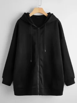 COZZY - Pull à capuche avec zip Noir