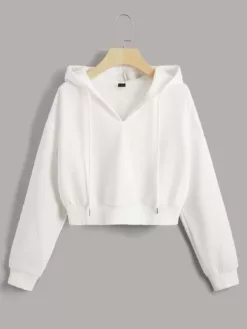 COZZY - Sweat-shirt thermique à capuche à cordon Blanc