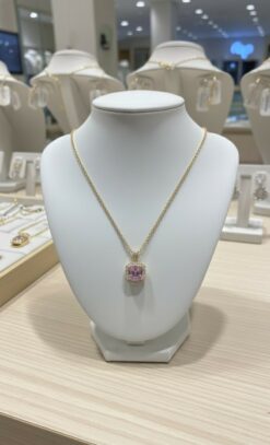 Maison Accessoire - Collier doré a motif avec strasses