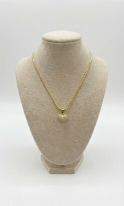 Maison Accessoire - Collier doré a motif Cœur a strasse